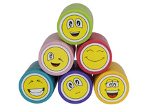 Stempels - beloningsstempels - smiley - set van 6 assorti