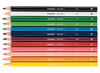 Potloden - kleurpotloden - Bruynzeel Mega - zeshoekig - dik - etui - set van 12