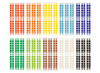 Decoratie - 3d steentjes - mozaïek - zelfklevend - set van 960 assorti