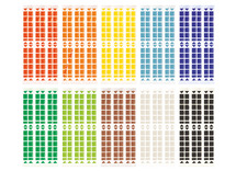 Decoratie - 3d steentjes - mozaïek - zelfklevend - set van 960 assorti