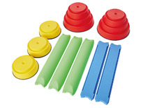 Evenwichtsparcours - Gonge - balanceren - kunststof - per set
