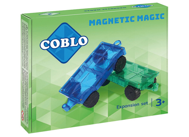 Bouwset - Coblo - Car extension - voertuigen - magnetisch - set van 2