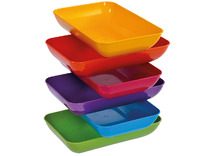 Opbergbakje - sorteerschotel - TreeNside - gekleurd - biokunststof - set van 6 assorti