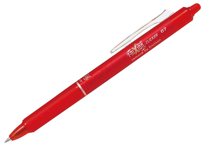 Pen - rollerpen - Frixion Clicker - rood - per stuk