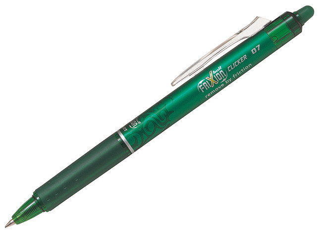 Pen - rollerpen - Frixion Clicker - groen - per stuk