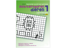 Papier - kopieerbladen - roosterdieren - symmetrie - vrije figuren - set van 45 assorti