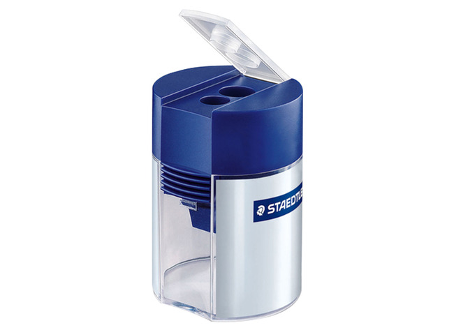Slijper - Staedtler 512 - dubbel - rond - met opvangbakje - per stuk