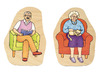 Puzzel - lagenpuzzel - Beleduc - wij groeien - van baby tot grootouders - evolutiepuzzel - 40 stukjes - hout - per stuk