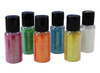 Glitterpoeder - strooibus - fluo kleuren - decoratie - set van 6 assorti