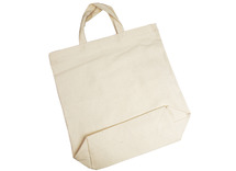 Draagtas - boodschappentas - textiel - blanco - 38 x 44 x 12 cm - per stuk