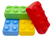 Bouwset - mega super blokken in plastiek - set van 33