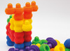 Bouwset - bolhoedjes - noppen - set van 120 assorti