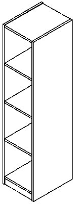 ETAGÈRE CUBE, 4 COMPARTIMENTS