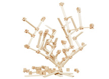 Bouwset - Troxi - hout - set van 224