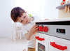 Speelmeubel - Hape - keuken - oven - fornuis - afwasbak - 55 x 32 x 70,5 cm - per stuk