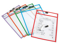 Insteekmapjes - Learning Resources Write And Wipe Pockets - schrijf en wis - set van 5