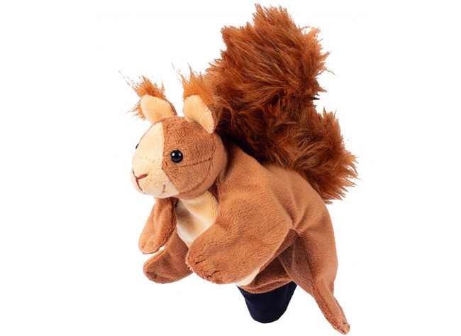 Handpop - dieren - poppenhoek - eekhoorn - per stuk