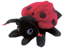 Handpop - dieren - poppenhoek - lieveheersbeestje - per stuk