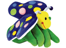 Handpop - dieren - poppenhoek - vlinder - per stuk