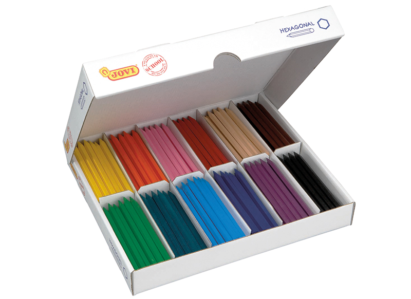 Etui de 12 crayons cire Cera assortis