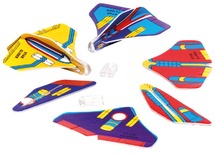 Cadeautje - mini zweefvliegtuigen - set van 12 assorti