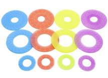 Lichtbord - tactiele ringen - kleur en vorm - per spel