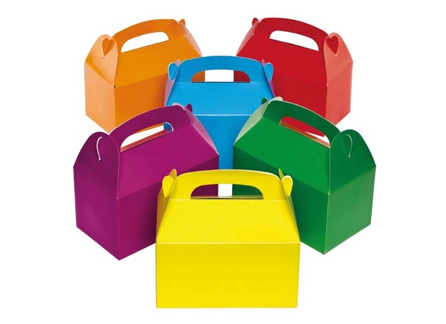 Boîtes en carton -  coffrets pour cadeaux - colorées - set/6
