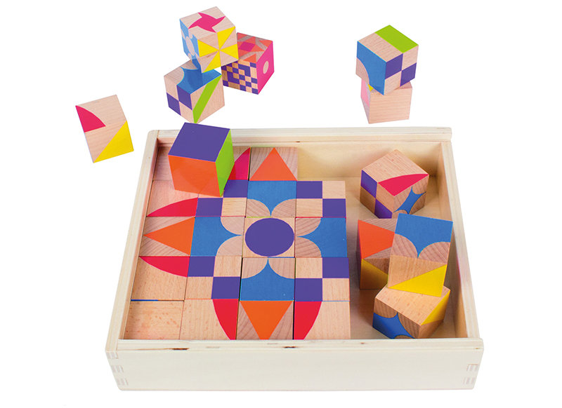 Moedig alleen Filosofisch Kleur en vorm - Beleduc - Moziblox - houten blokken - per spel - Baert