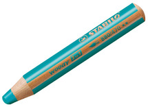 Potloden - waspotloden - Stabilo Woody 3in1 - turkoois - set van 5