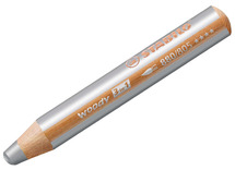 Potloden - waspotloden - Stabilo Woody 3in1 - zilver - set van 5