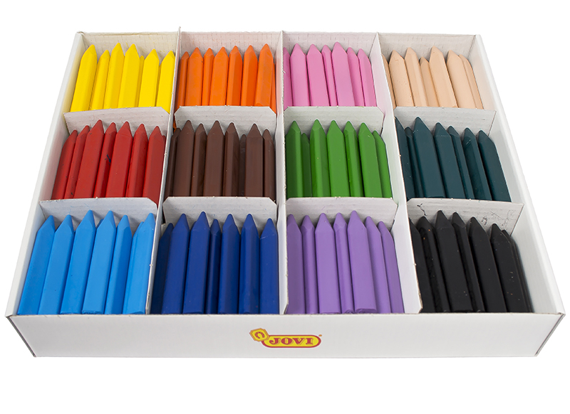 Crayons à la cire - Colortime - couleurs peau - set/8 - Baert
