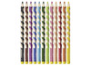 Potloden - kleurpotloden - Stabilo EASYcolors - driehoekig - dik - etui - set van 12 assorti