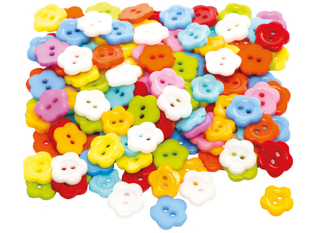 BOUTONS FLEURS - Ø 15 MM - SET/150