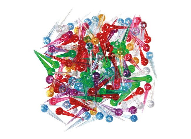 Spelden - plastic pins - set van 500 assorti