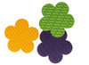Decoratie - ribbelkarton - figuren - karton - set van 50 assorti