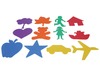 Sjablonen - figuren - 20 x 20 cm - set van 12 assorti