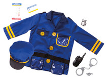 Kleding - verkleedkledij - Melissa & Doug - politie - rollenspel - per set