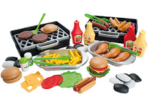 Voedingsset - imitatievoeding - Dantoy - barbecue - set van 79 assorti