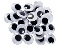 Wiebelogen - niet-zelfklevend - rond - 2 cm diameter - decoratie - set van 100