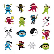 TATTOOS - NINJA - SET VAN 48