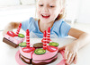 Voedingsset - imitatievoeding - verjaardagstaart - Hape - per set