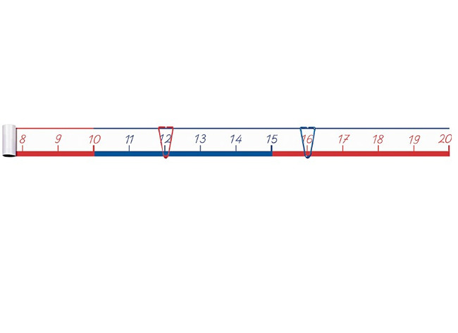 Getallenlijn - tot 20 - meetkunde - rekenen - per stuk