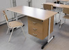 LEERKRACHTENDESK - ENKELE METALEN POTEN LUXE