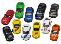 Voertuigen - Super Cars - metaal - klein - set van 12 assorti