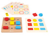 Spel - drukknop kleur en vorm - Nathan Pressioncolor - kleur en vorm - hout - per spel