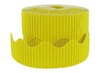 Decoratie - randdecoratie - karton - ribbelpapier - in verschillende kleuren en afwerking - set van 6 assorti