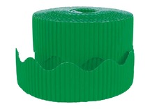 Randtrimmers - karton - decoratie - groen - set van 6 assorti