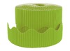Decoratie - randdecoratie - karton - ribbelpapier - in verschillende kleuren en afwerking - set van 6 assorti