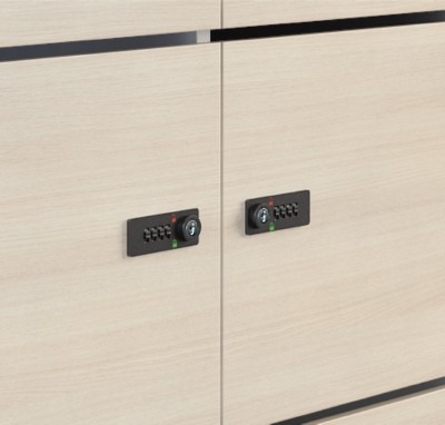 KAST - HOUT - LOCKER - 1 RIJ