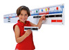 Rekenen - hulpmiddel - getallenlijn tot 100 - magnetisch - per set